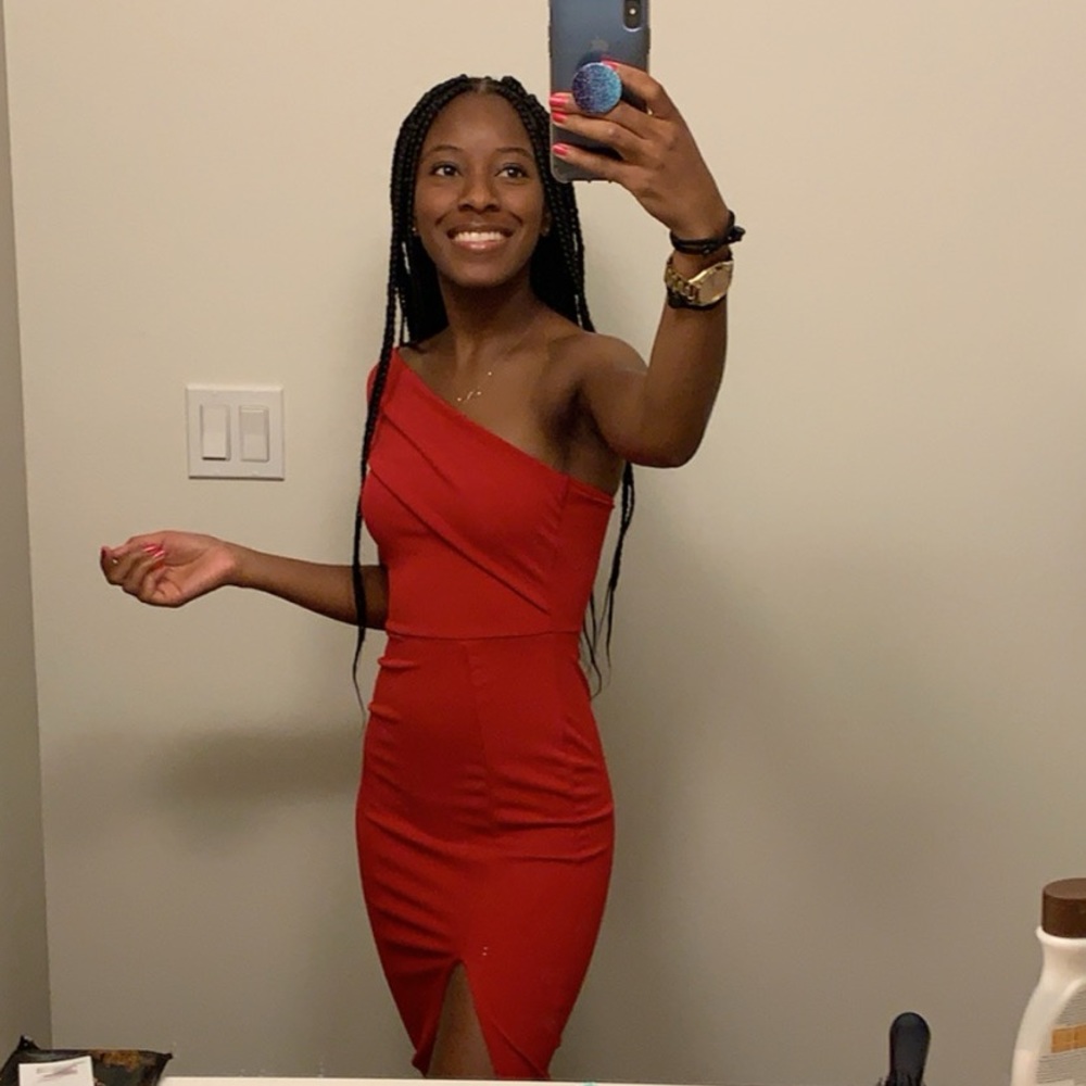 Red dress